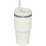 Термокружка Stanley Quencher H2.0 0,59 л с трубочкой, бежевый