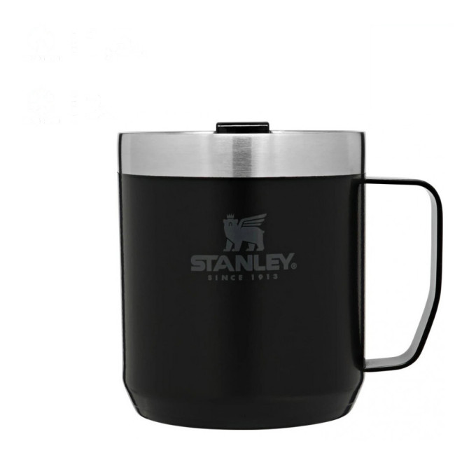 Термокружка Stanley Classic 0,35 л с ручкой, чёрная 10-09366-006